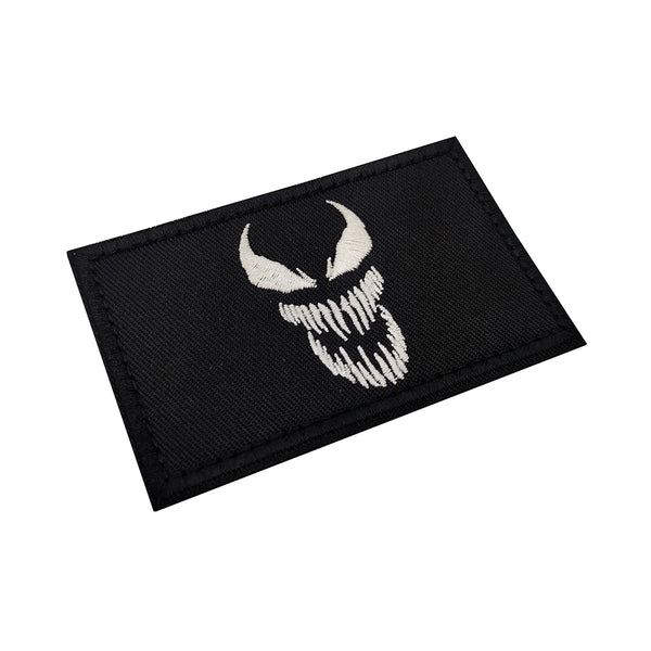 Venom Skull Embroidered Velcro Patch