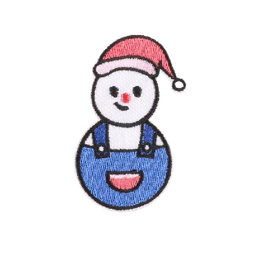 Christmas 'Snowman | Christmas Hat' Embroidered Patch