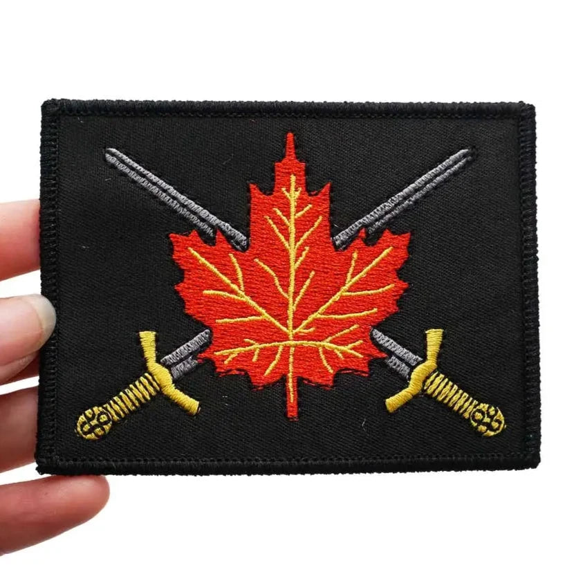 Emblem 'Canadian Army Badge' Embroidered Velcro Patch