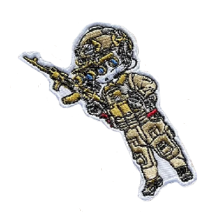 Soldier 'Full Gear' Embroidered Velcro Patch