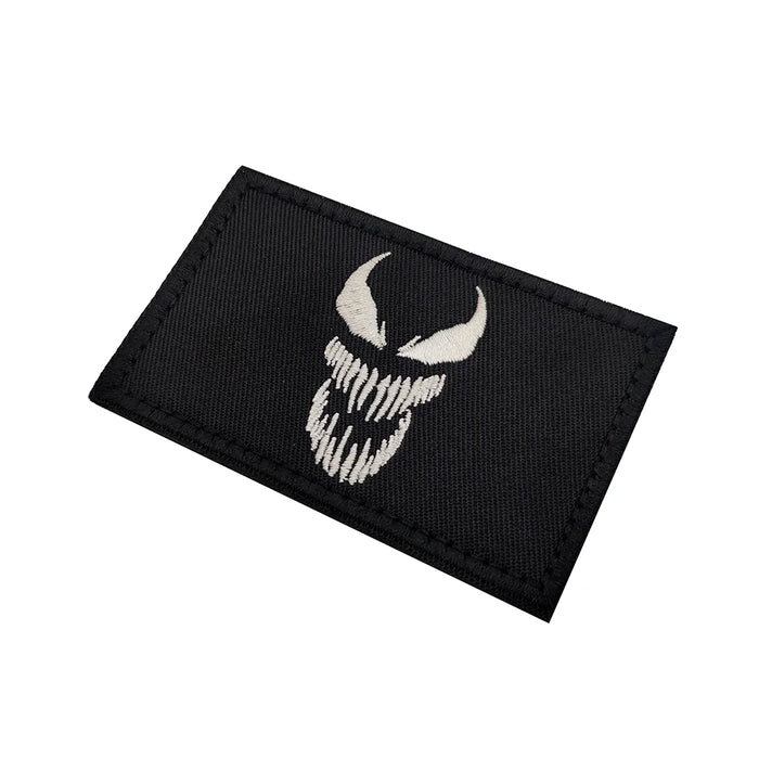 Venom Skull Embroidered Velcro Patch
