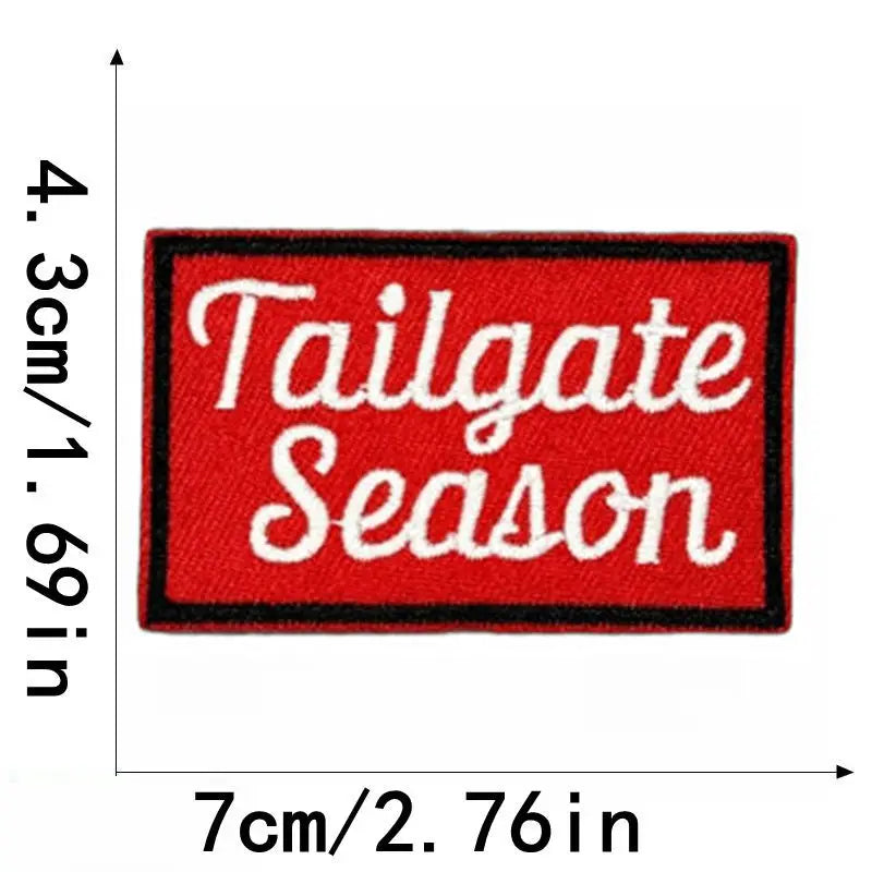 Tailgate Season Embroidered Patch