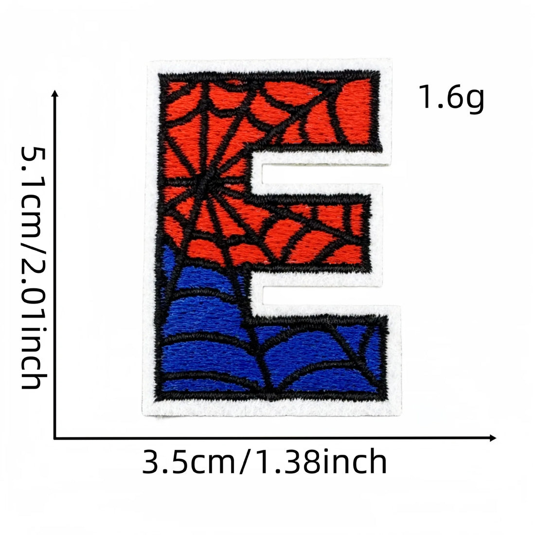 Spider-Man Letter 'Letter E' Embroidered Patch