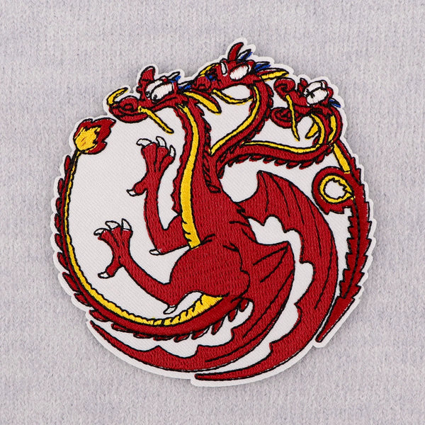 Mushu x Targaryen Embroidered Patch