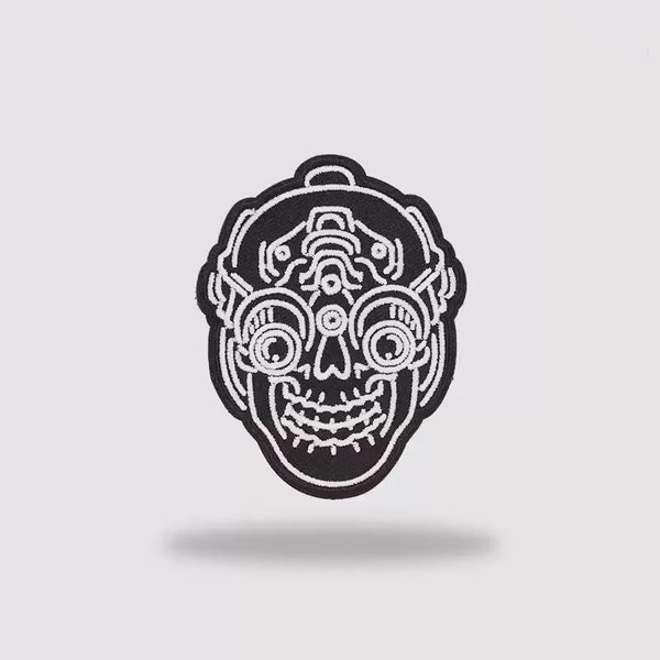 Tactical Skull 'Head' Embroidered Velcro Patch