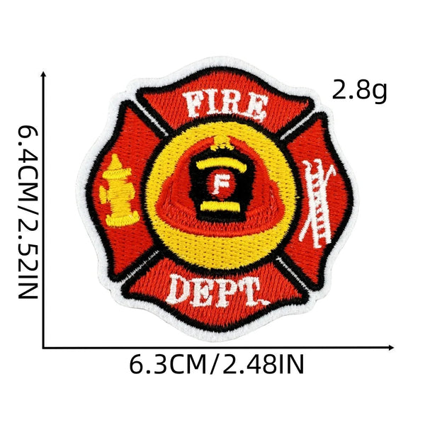 Firefighter 'Fire Dept.' Embroidered Patch