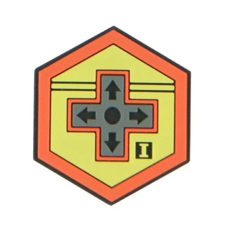 Playstation Pvc Patch PlayStation Controller 'Arrow Button | Mini Hexagon' PVC Rubber Velcro