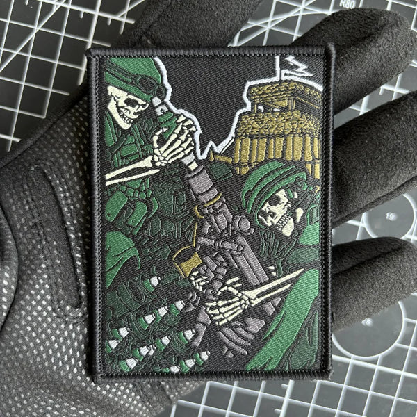 Skull Soldiers 'Missile Bomb' Embroidered Velcro Patch