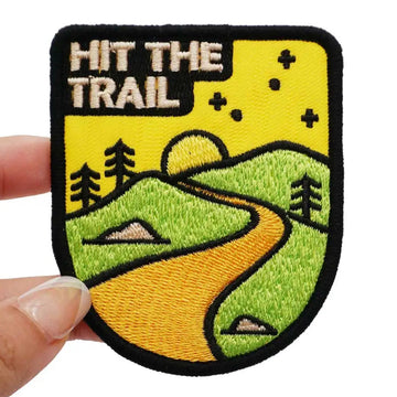 Outdoor Adventure 'Hit the Trail' Embroidered Patch