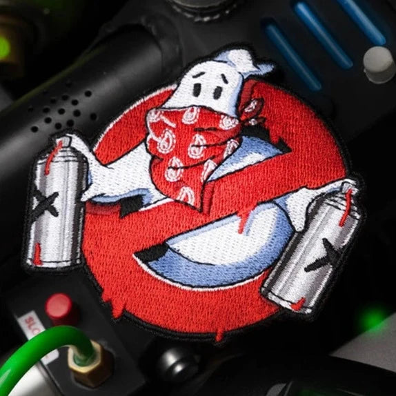 Ghostbusters Logo 'Street Spray Paint' Embroidered Velcro Patch