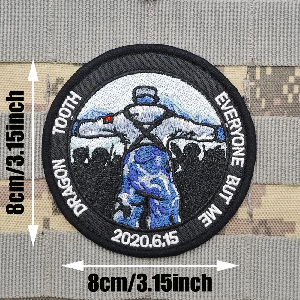 Soldiers 'Dragon Tooth Everyone But Me' Embroidered Velcro Patch