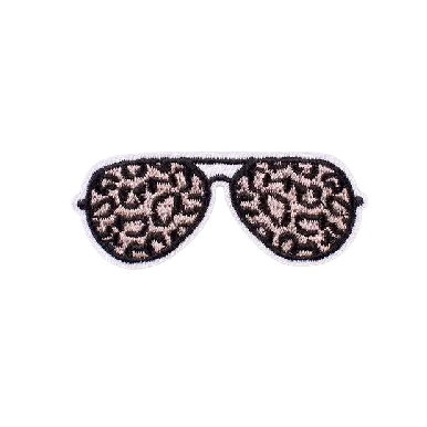 Cute 'Leopard Sunglasses' Embroidered Patch