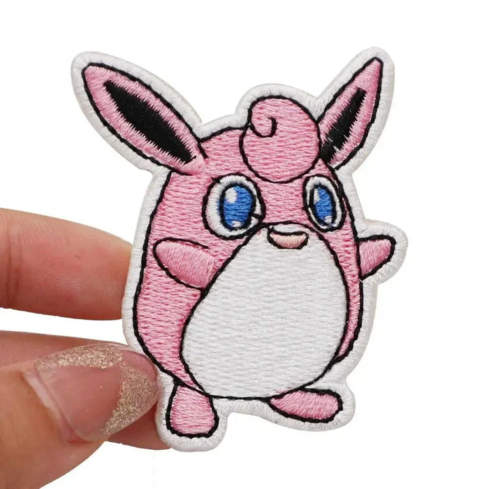 Pocket Monster 'Wigglytuff' Embroidered Velcro Patch