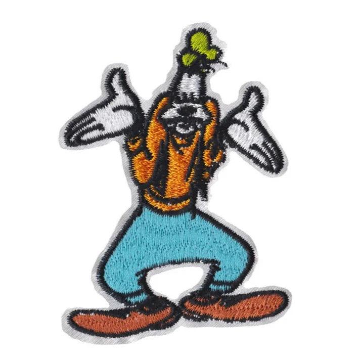 Mickey Mouse 'Goofy Goof' Embroidered Patch