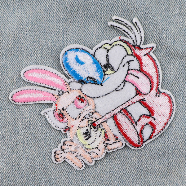 The Ren & Stimpy Show 'Sitting' Embroidered Patch