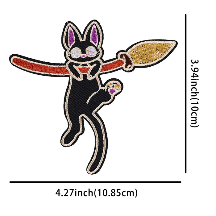 Kiki's Delivery Service 'Hanging on Broomstick' Embroidered Patch