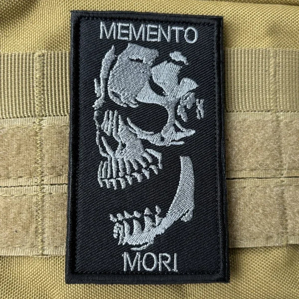 Memento Mori Embroidered Velcro Patch