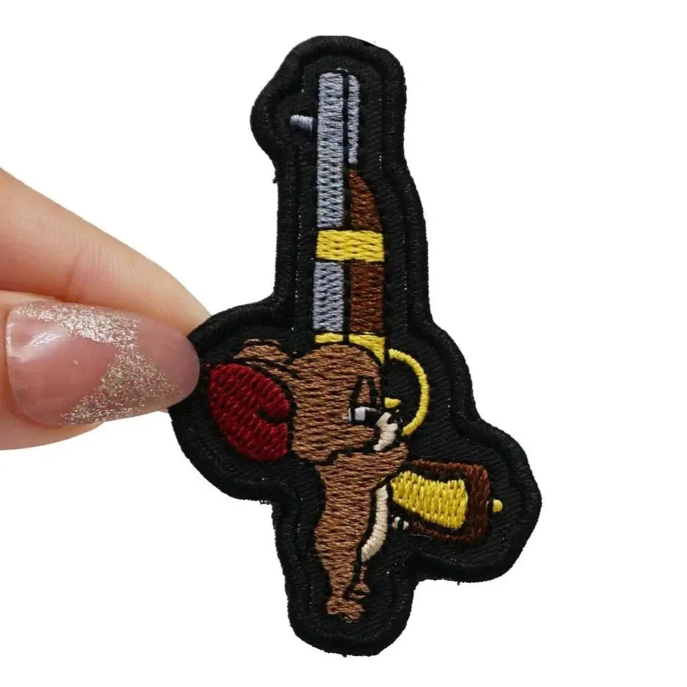 thumbnail image 2 of Smith And Wesson Embroidered Patch – 2-Pack, Hook Backing, 3x3 Inches, Made In USA 2 of 3