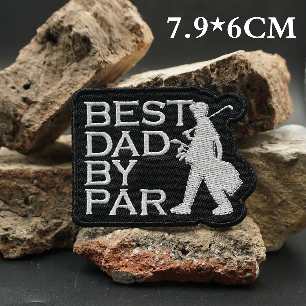 Best Dad by Par Embroidered Patch