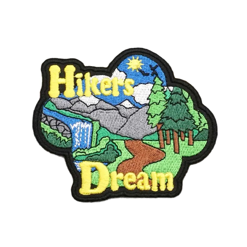 Travel 'Hikers Dream' Embroidered Velcro Patch