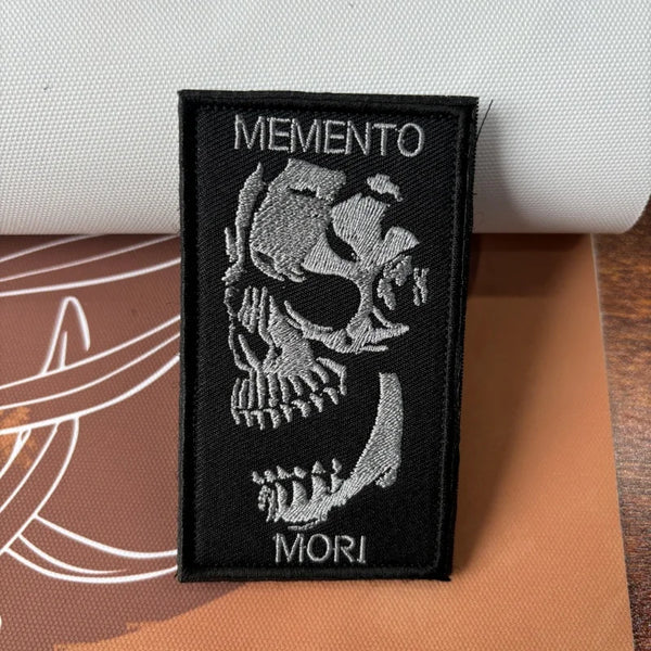 Memento Mori Embroidered Velcro Patch