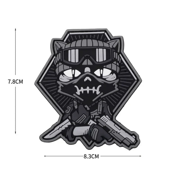 Tactical Cat 'Mask' PVC Rubber Velcro Patch