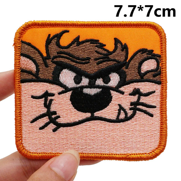 Tasmanian Devil 'Face | Square' Embroidered Patch