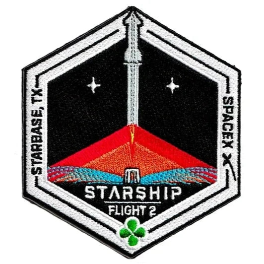 SpaceX 'Starship Flight Test 2' Embroidered Velcro Patch