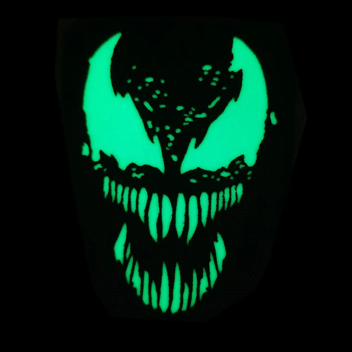 Venom Skull 'Luminous' Embroidered Velcro Patch