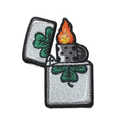 Military Tactical 'Clover Lighter 1.0' Embroidered Velcro Patch