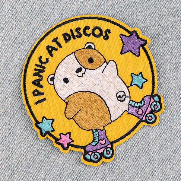 Skater Dog ‘I Panic At Discos’ Embroidered Patch