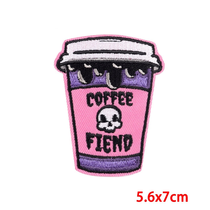 Drink 'Coffee Fiend' Embroidered Patch