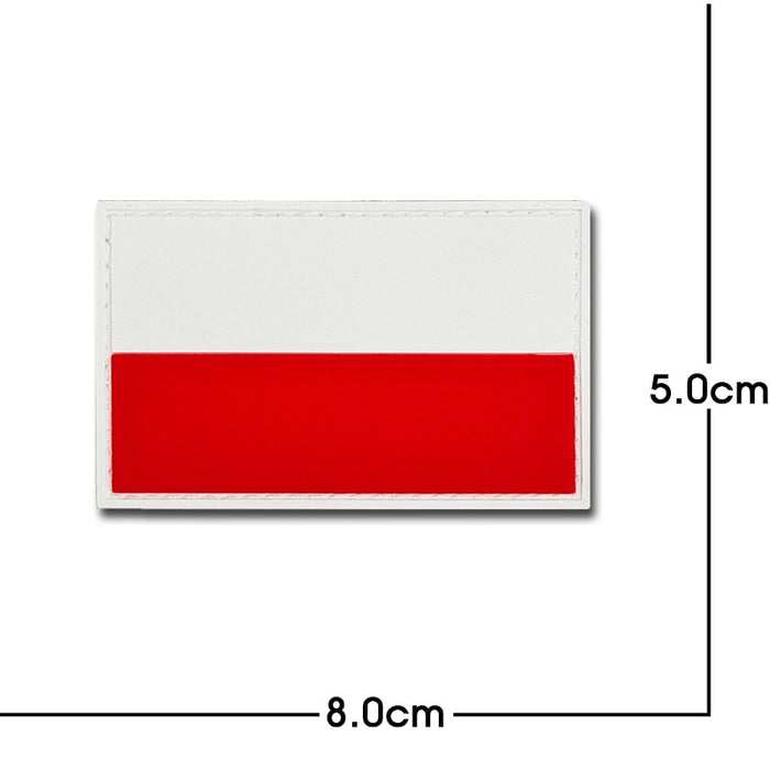 Indonesia Flag PVC Rubber Velcro Patch