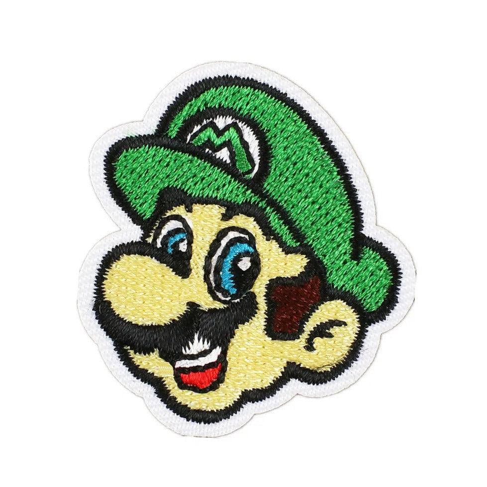 Mario iron On Patch Luigi Patches iron on Patches For Jacket Sew On Patch