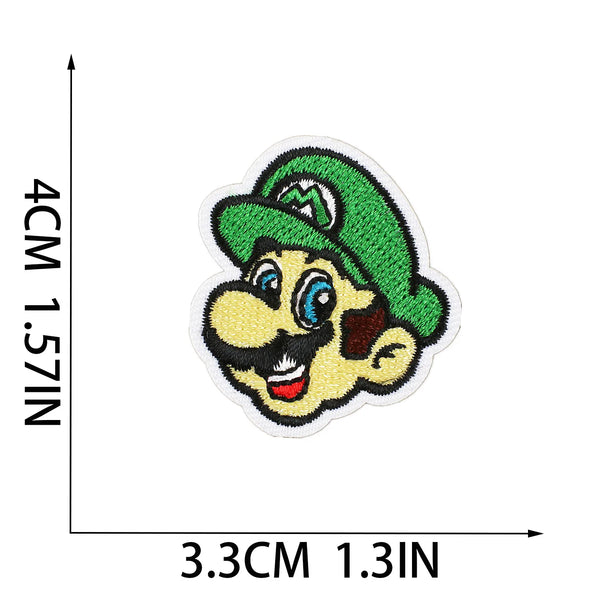 Mushroom Kingdom Bros. 'Luigi | Head' Embroidered Patch