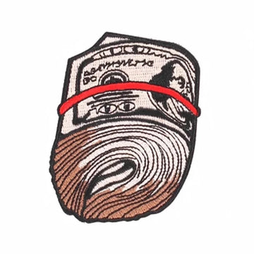 Money Roll Embroidered Velcro Patch