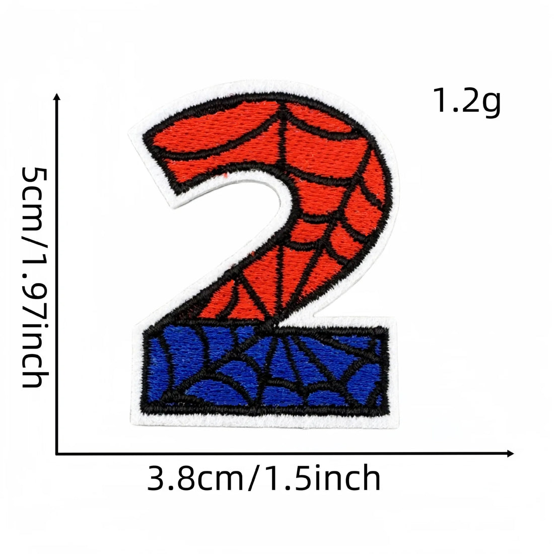 Spider-Man Number 'Two' Embroidered Patch