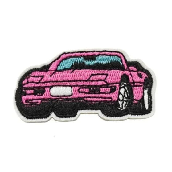 Malibu Dreams 'Pink Convertible Car' Embroidered Patch