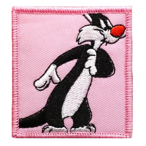 Looney Tunes Tweety Bird Figure I Love Pink Round Embroidered Patch NEW  UNUSED