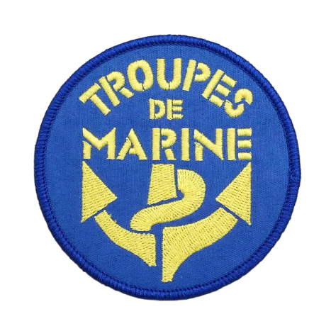 Military Tactical 'Troupes de Marine' Embroidered Velcro Patch