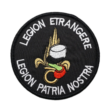 Legion Etrangere 'Legion Patria Nostra | Round' Embroidered Velcro Patch