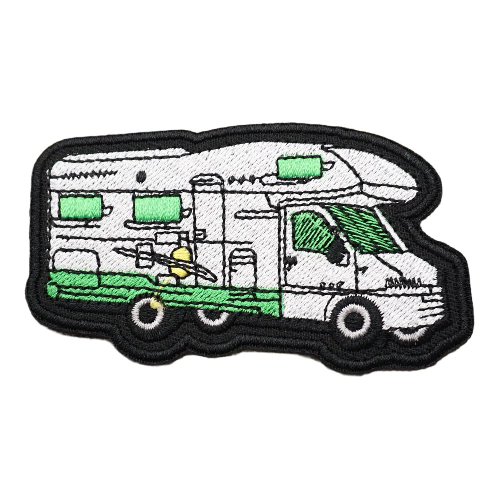 Vehicles 'Camper Van' Embroidered Velcro Patch