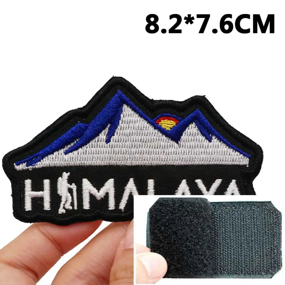 Mountains 'Himalaya | Hiker' Embroidered Velcro Patch