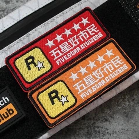 Rockstar Games 'Five Star Citizens' Embroidered Velcro Patch