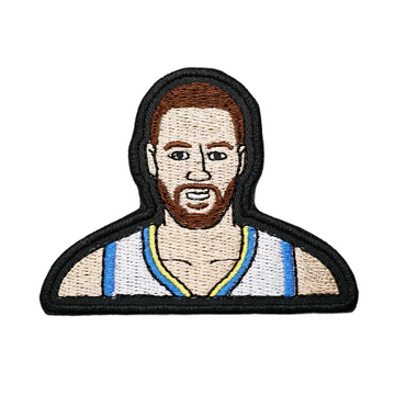 Basketball Player 'Stephen Curry | Staring' Embroidered Velcro Patch