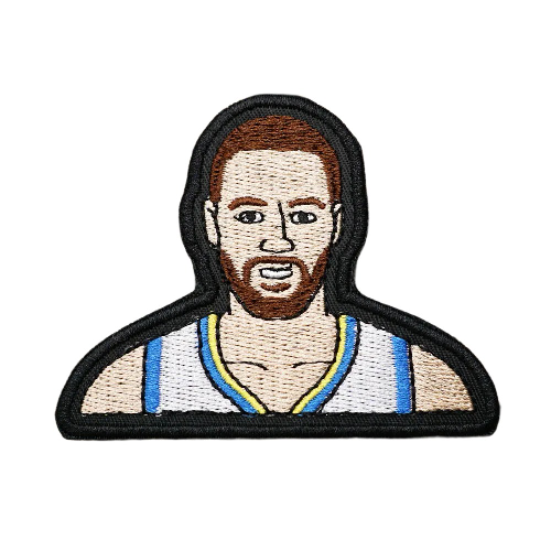 Basketball Player 'Stephen Curry | Staring' Embroidered Velcro Patch