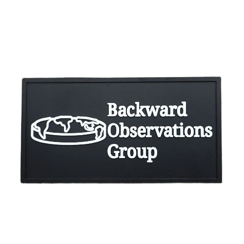 Military Tactical 'Backward Observations Group' PVC Rubber Velcro Patch