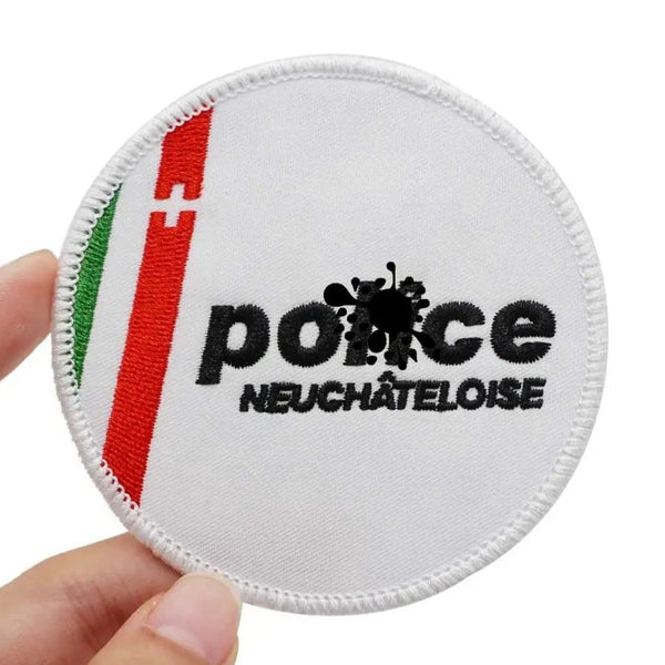 Emblem 'Police Neuchâteloise | Round' Embroidered Velcro Patch