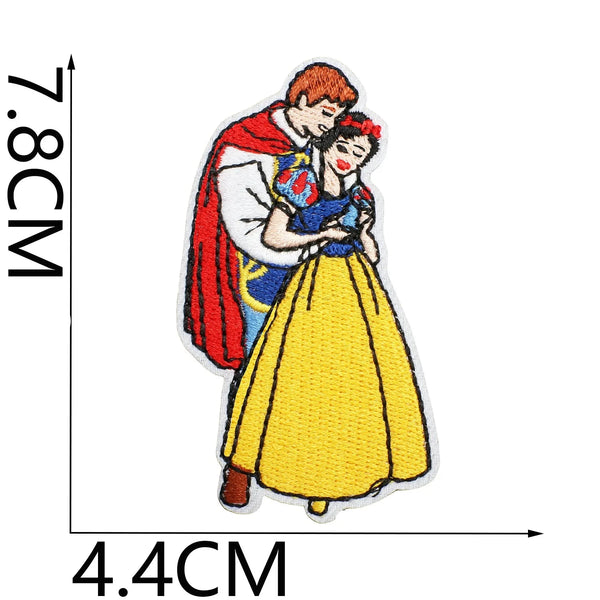 Snow White and Prince Embroidered Patch