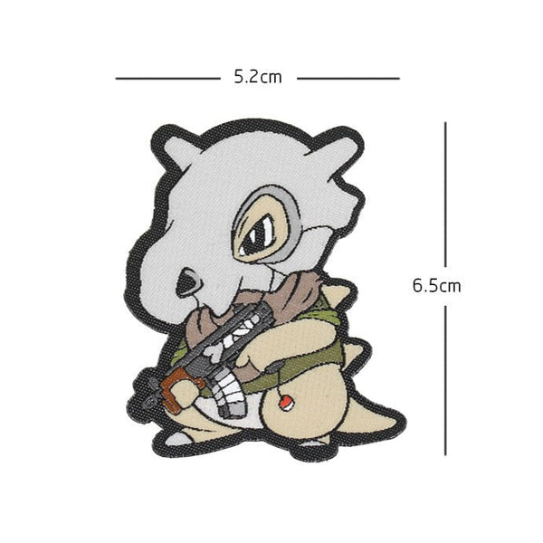 Pocket Monster 'Cubone | Tactical Gun' Embroidered Velcro Patch